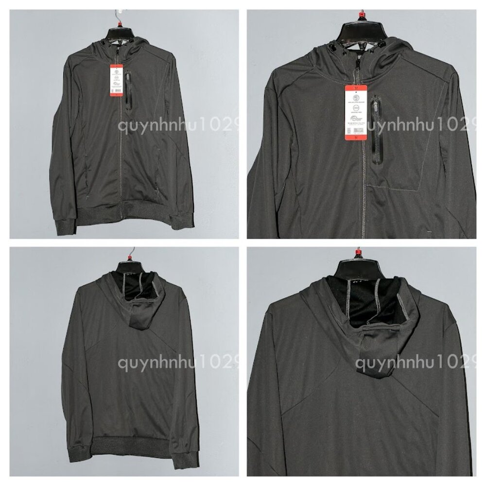 Gray Mondetta Men's Mid-weight Wind & Water Resistant Active Jackets